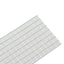 Spejl Mosaik Flise Geometrisk 12 pcs Sølv 100 x 4 cm Glas