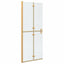 Walk-In brusevæg Guld 80 x 6,5 x 190 cm