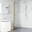 Walk-In brusevæg Guld 90 x 6.5 x 190 cm