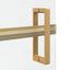 Walk-In brusevæg Guld 100 x 6,5 x 190 cm