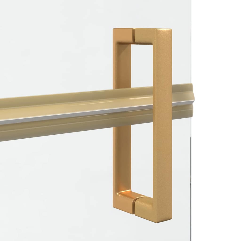 Walk-In brusevæg Guld 110 x 6,5 x 190 cm