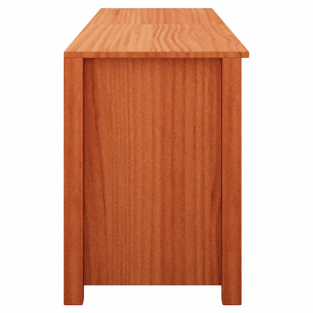 Sko bænk med hylde med opbevaring Voks brun 160 x 36,5 x 50 cm