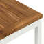 Havemiddagstabel Natur og hvid 196 x 100,5 x 75 cm