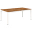 Havemiddagstabel Natur og hvid 196 x 100,5 x 75 cm