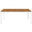 Havemiddagstabel Natur og hvid 196 x 100,5 x 75 cm