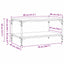 Sofabord Sort eg 82 x 50 x 40 cm Konstrueret træ