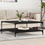 Sofabord Sort eg 100 x 100 x 40 cm Konstrueret træ