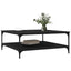 Sofabord Sort eg 100 x 100 x 40 cm Konstrueret træ
