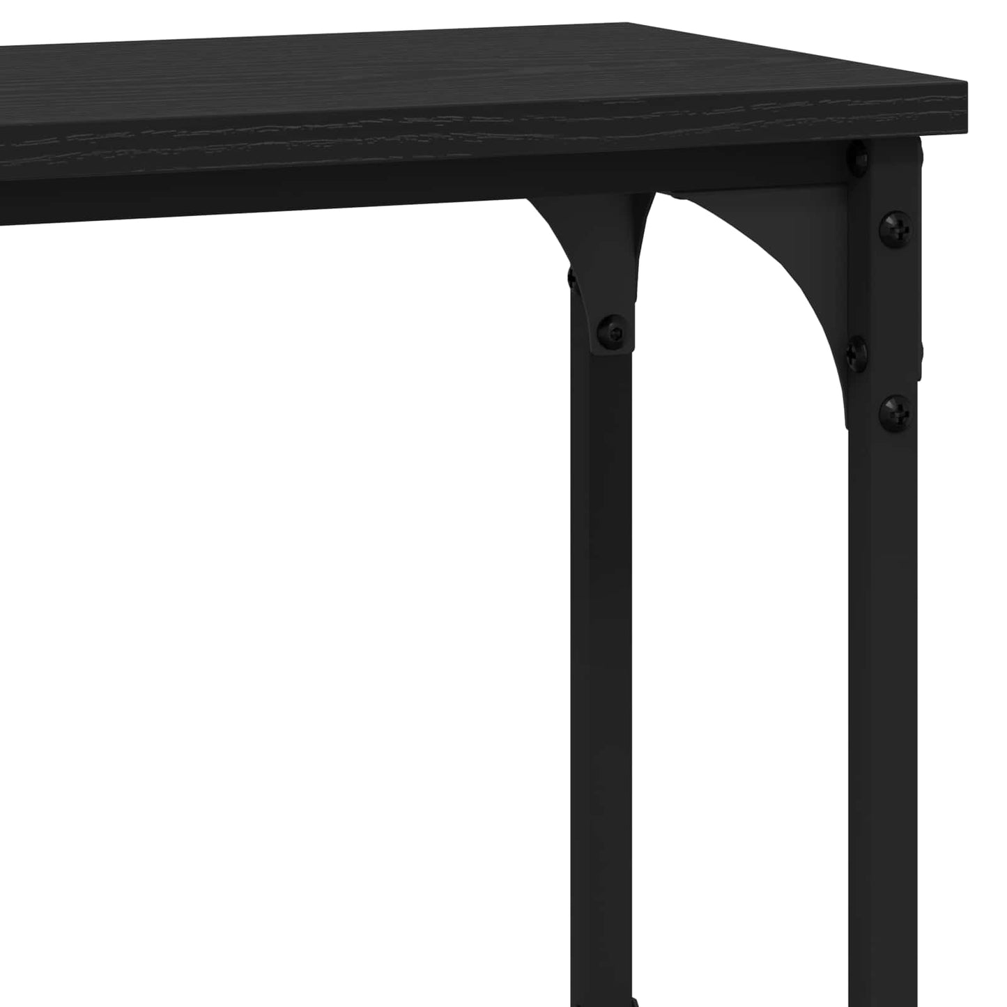 Konsolbord Sort eg 100 x 22,5 x 75 cm Konstrueret træ