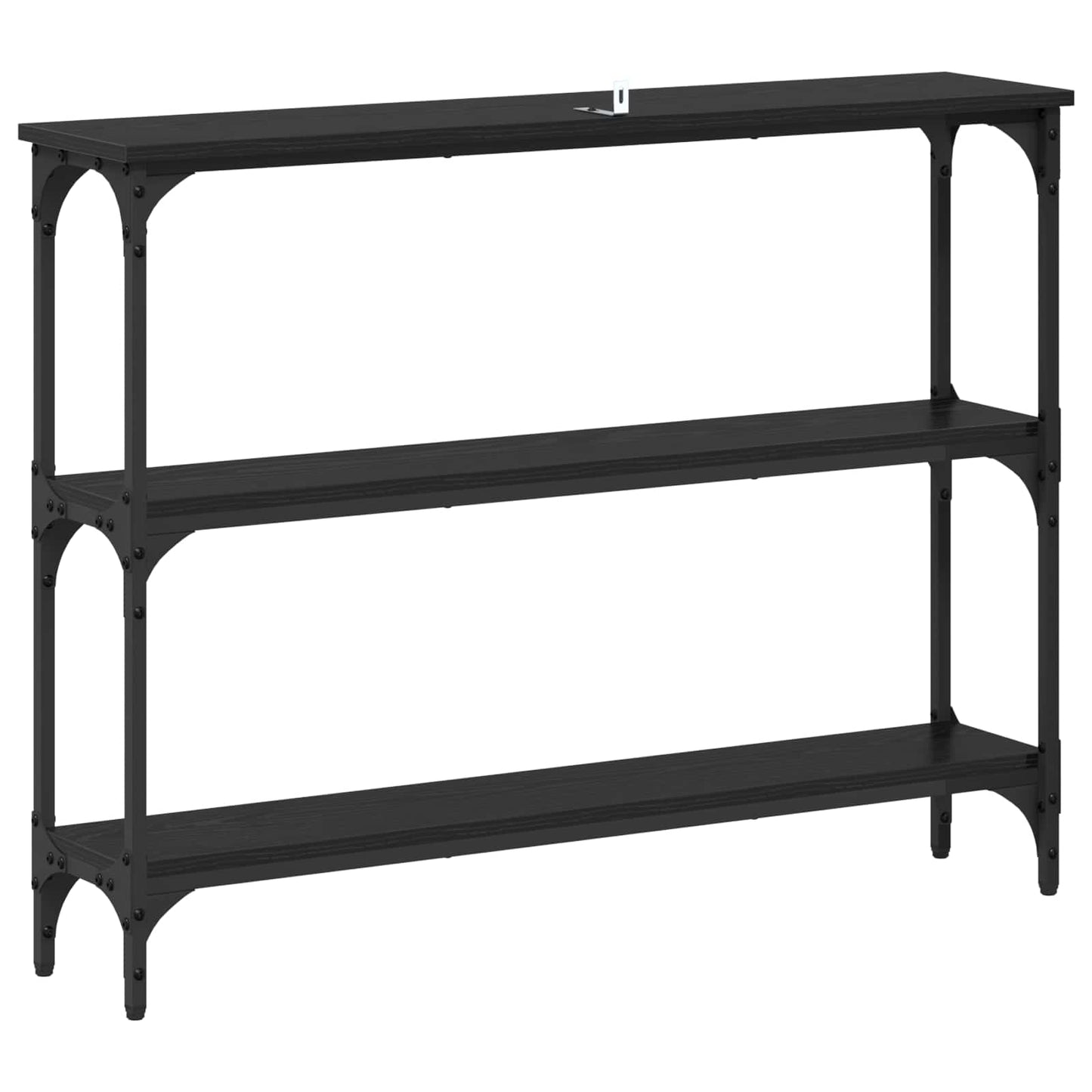Konsolbord Sort eg 100 x 22,5 x 75 cm Konstrueret træ