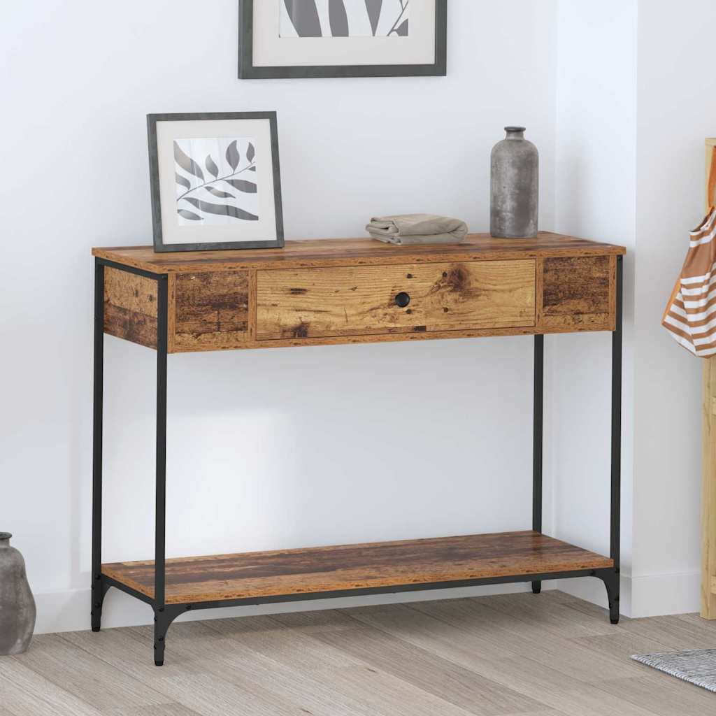 Konsolbord Andet Gammelt træ 100 x 34.5 x 75 cm Konstrueret træ