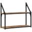Væghylde med hylde Gammelt træ 60 x 21 x 51 cm Konstrueret træ