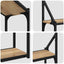 Væghylde Vægmonteret artisan eg 60 x 21 x 51 cm Konstrueret træ