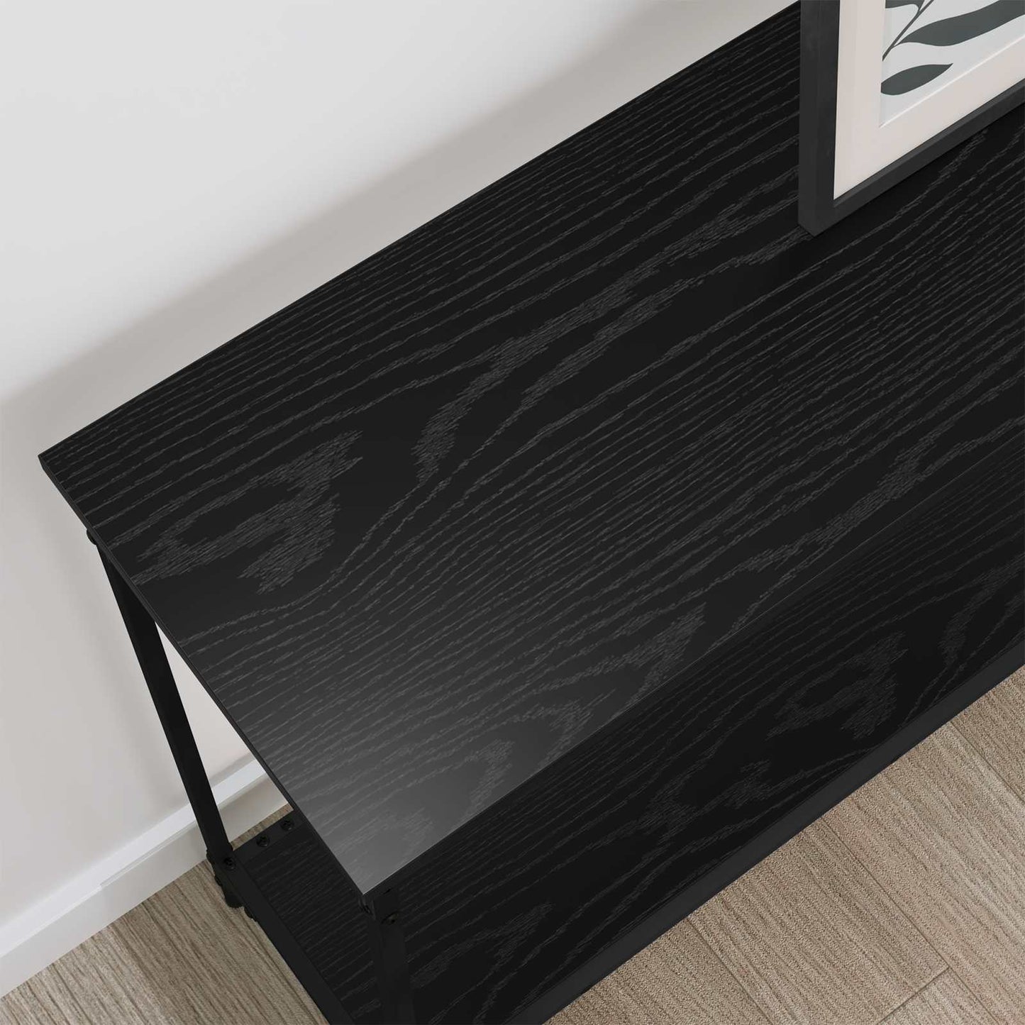 Konsolbord Sort eg 101 x 30.5 x 75 cm Konstrueret træ