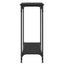 Konsolbord med hylde Sort eg 101 x 30.5 x 75 cm Konstrueret træ