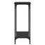 Konsolbord med hylde Sort eg 75 x 30.5 x 75 cm Konstrueret træ