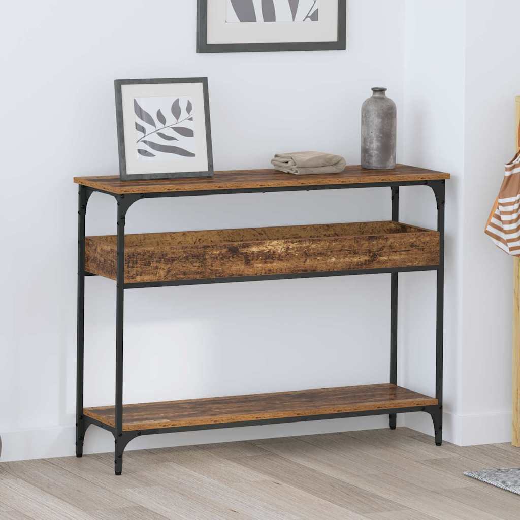 Konsolbord Gammelt træ 100 x 29 x 75 cm Konstrueret træ