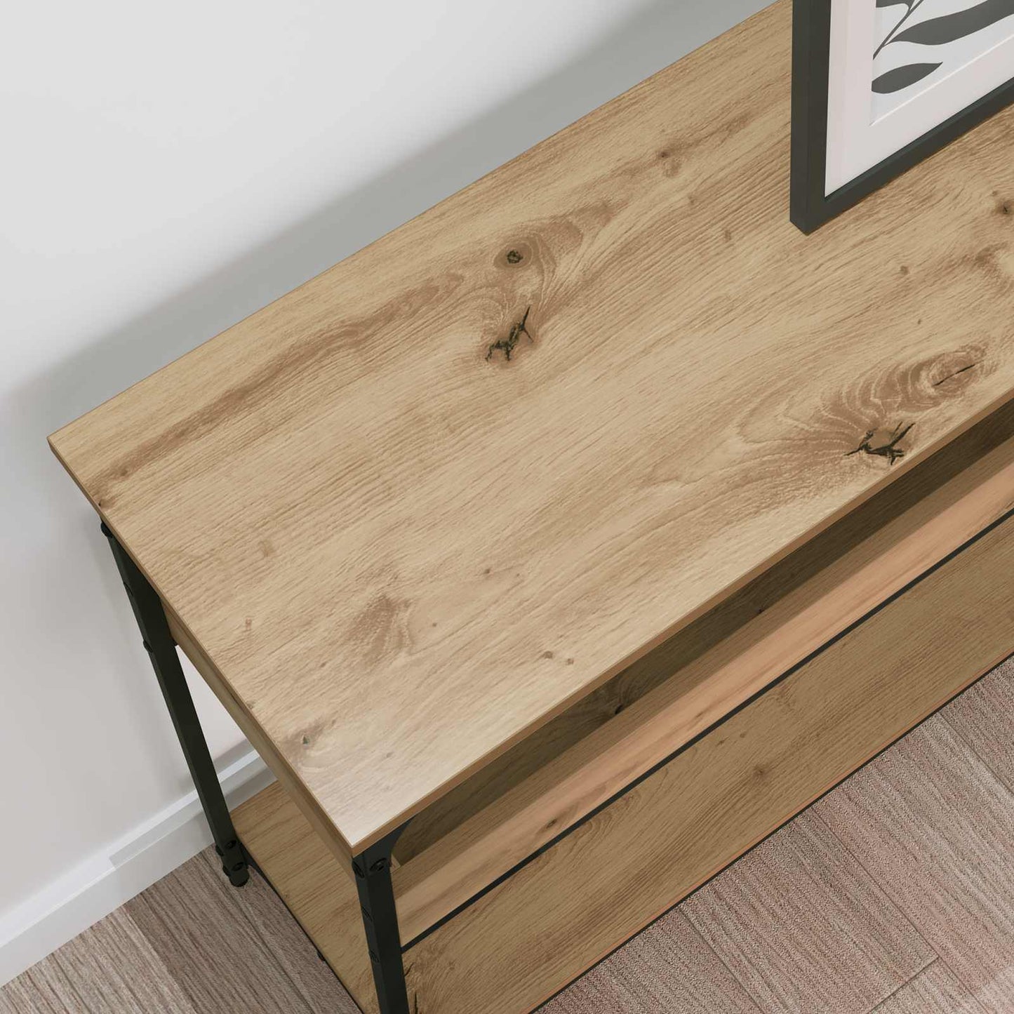 Konsolbord artisan eg 100 x 29 x 75 cm Konstrueret træ