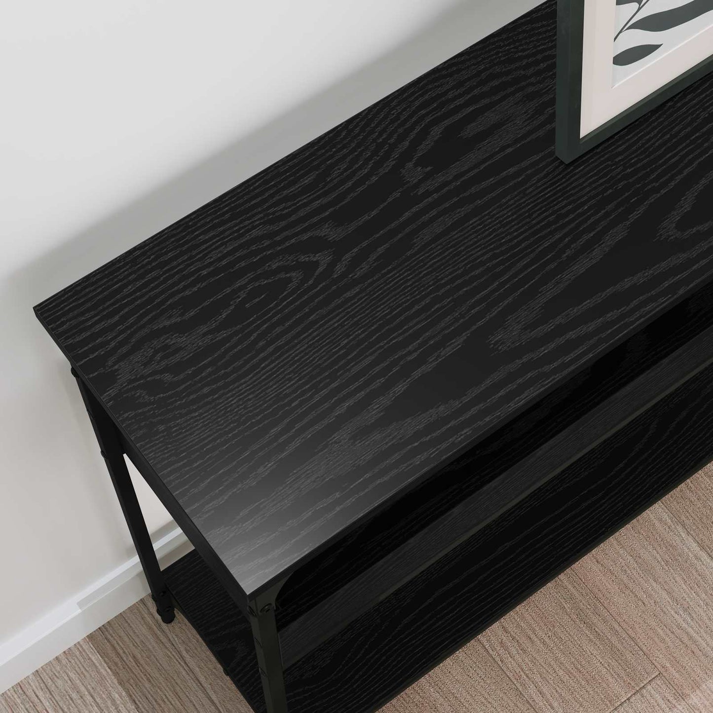 Konsolbord Sort eg 100 x 29 x 75 cm Konstrueret træ