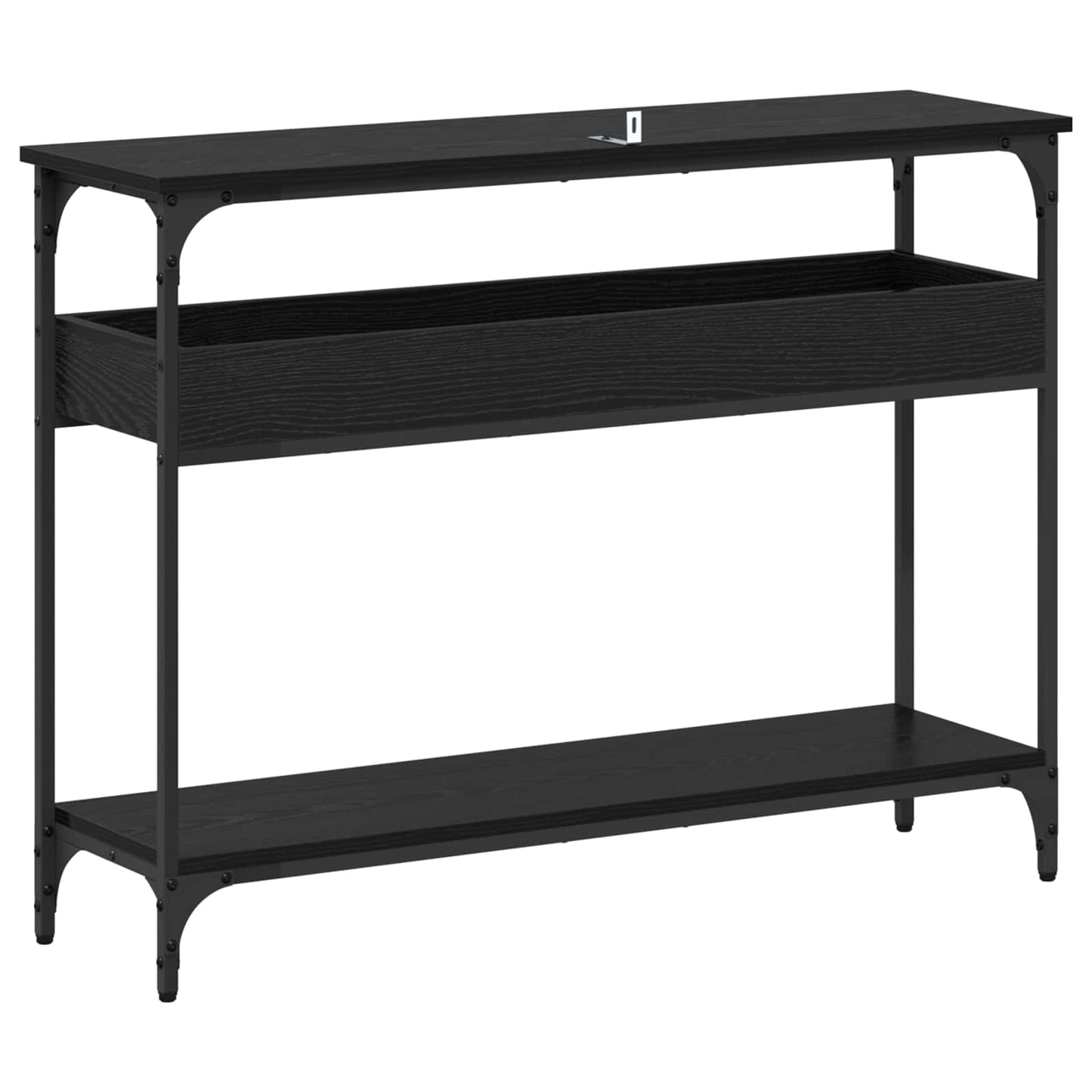 Konsolbord Sort eg 100 x 29 x 75 cm Konstrueret træ