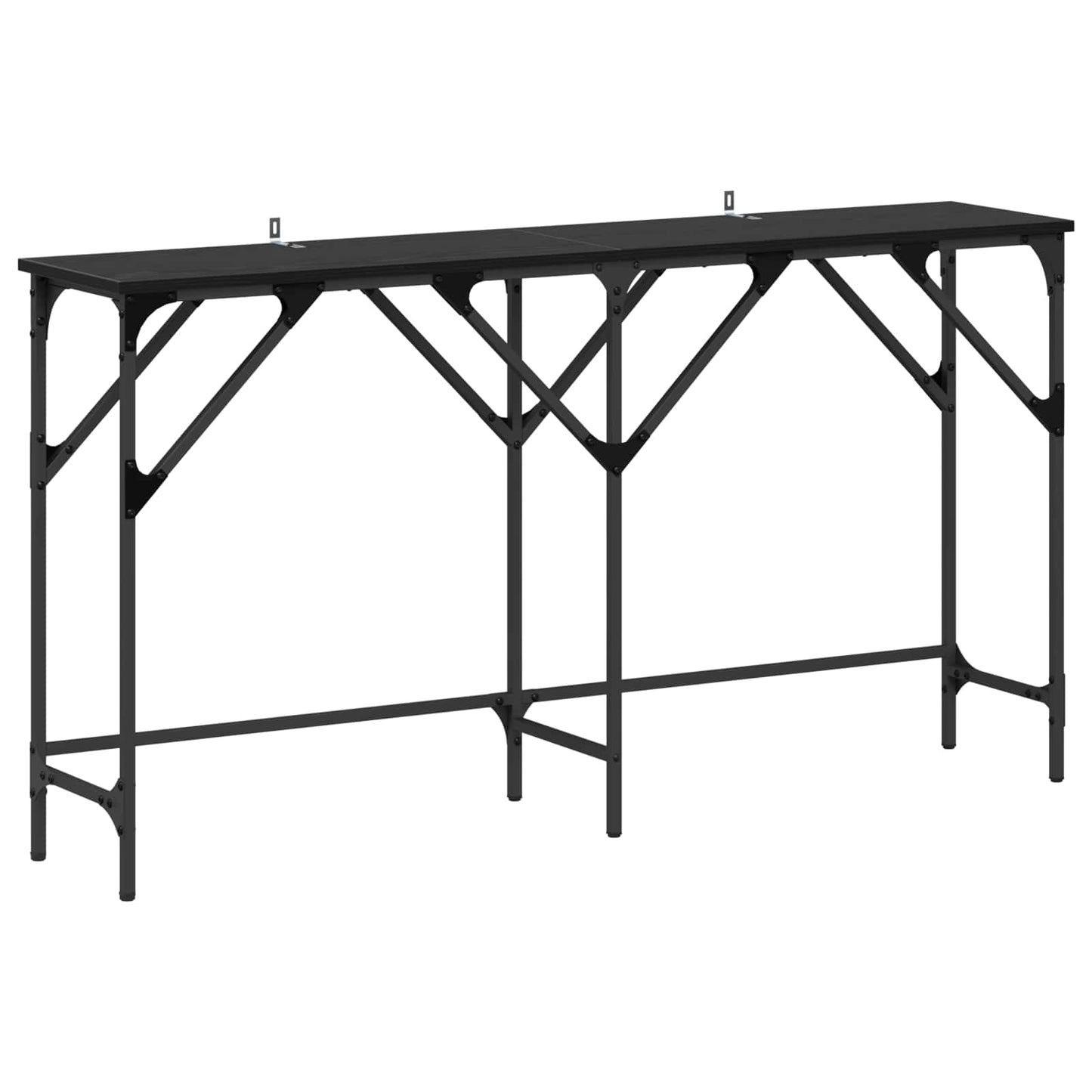Konsolbord Sort eg 140 x 29 x 75 cm Konstrueret træ