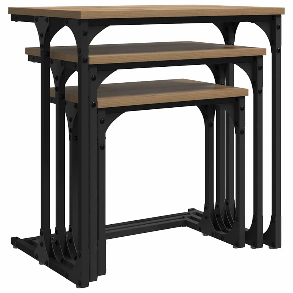 Nesting Kaffebord 3 stk. artisan eg 50.5 x 35 x 53 cm