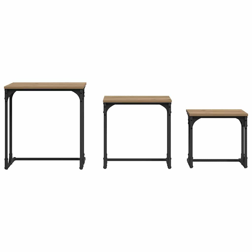 Nesting Kaffebord 3 pcs artisan eg 50.5 x 35 x 53 cm