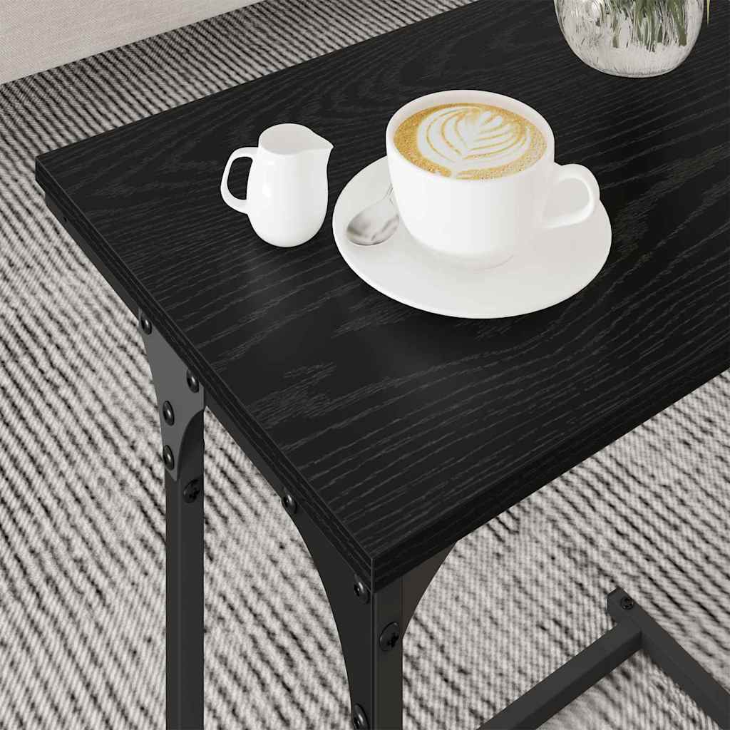 Nesting Kaffebord 3 stk. Sort eg 50.5 x 35 x 53 cm