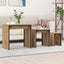 Sofabord 3 stk. Artisan Egetræ 60 x 35 x 56 cm Konstrueret træ