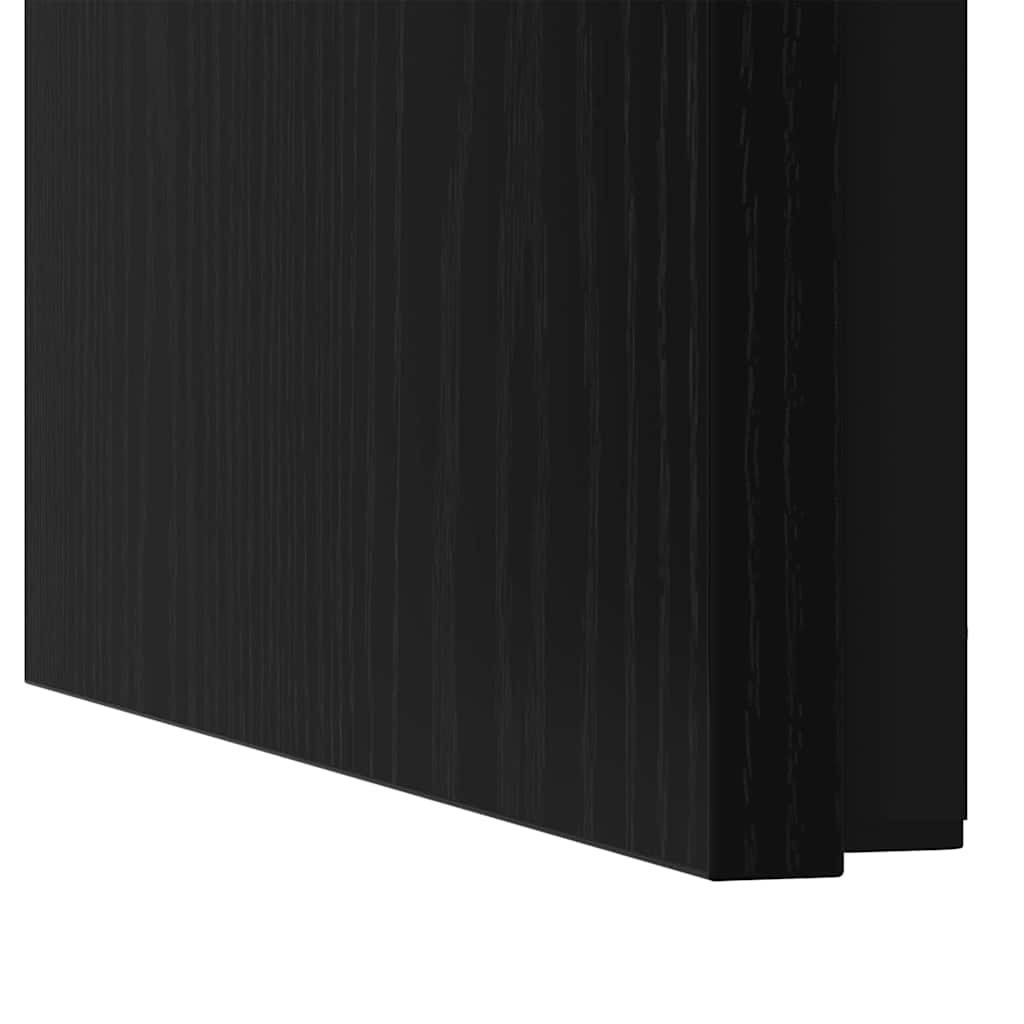 Sofabord 3 stk. Sort eg 60 x 35 x 56 cm Konstrueret træ