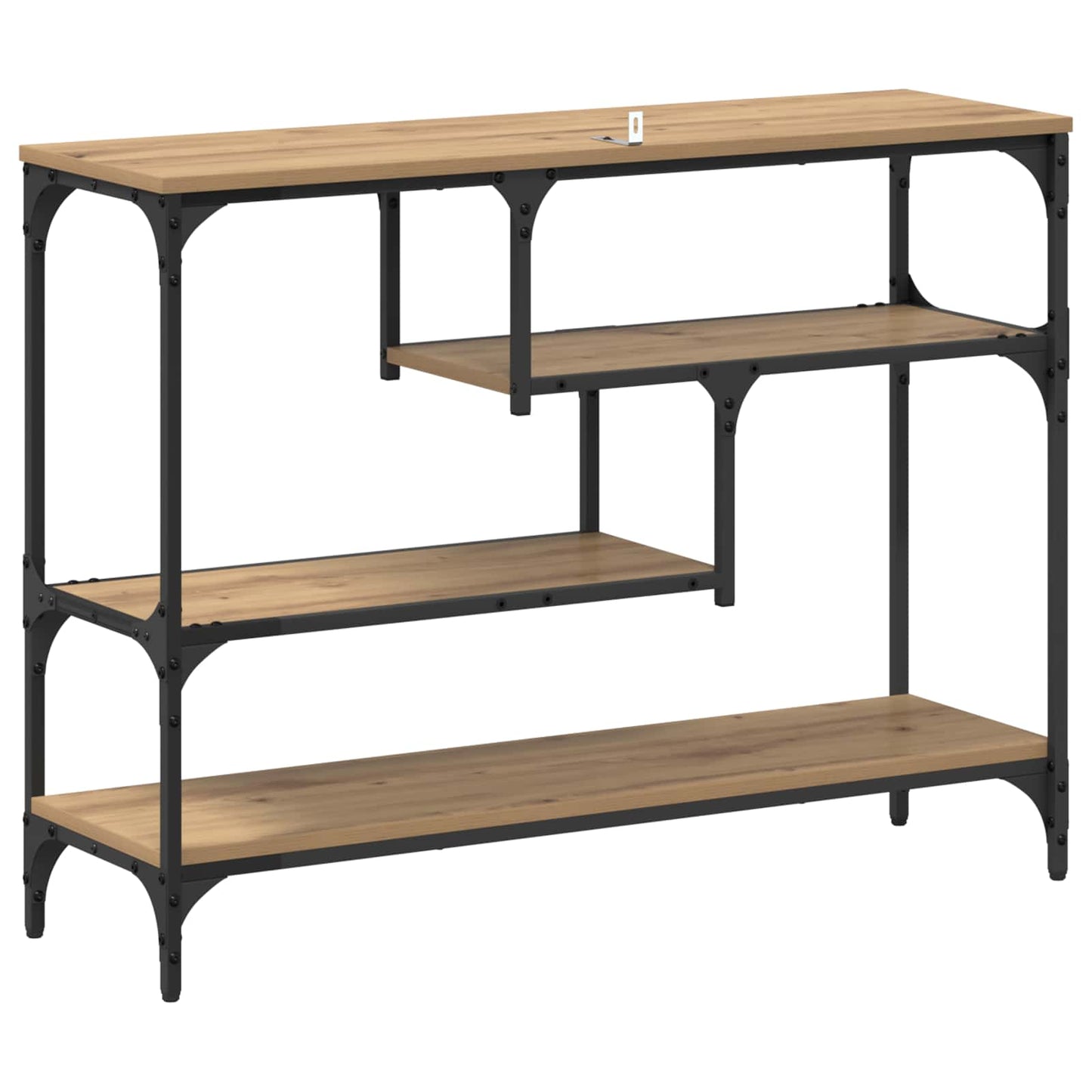 Konsolbord Artisan Egetræ 100 x 30 x 75 cm Konstrueret træ