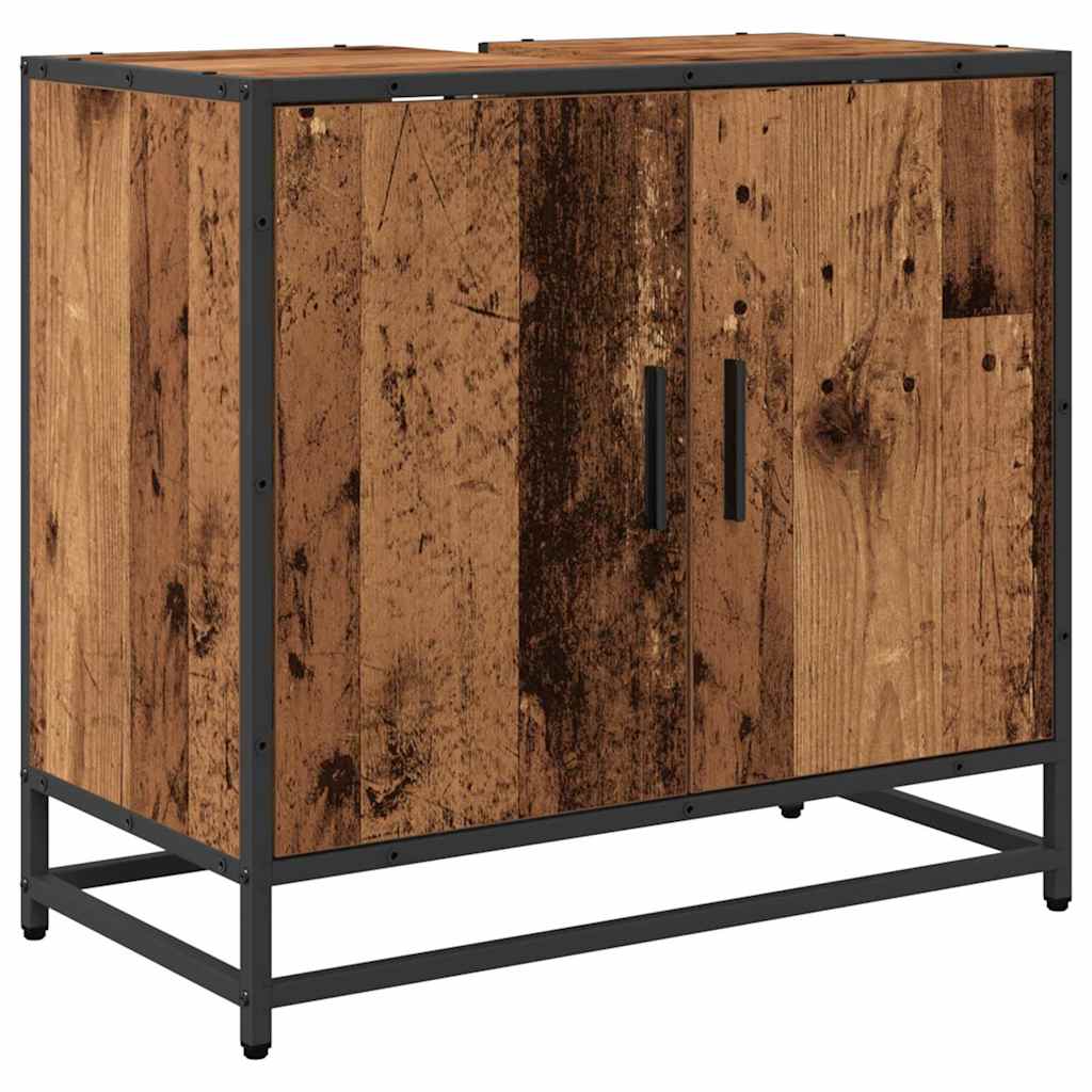 Badeværelsesskabsunder Gammelt træ 65 x 33 x 60 cm