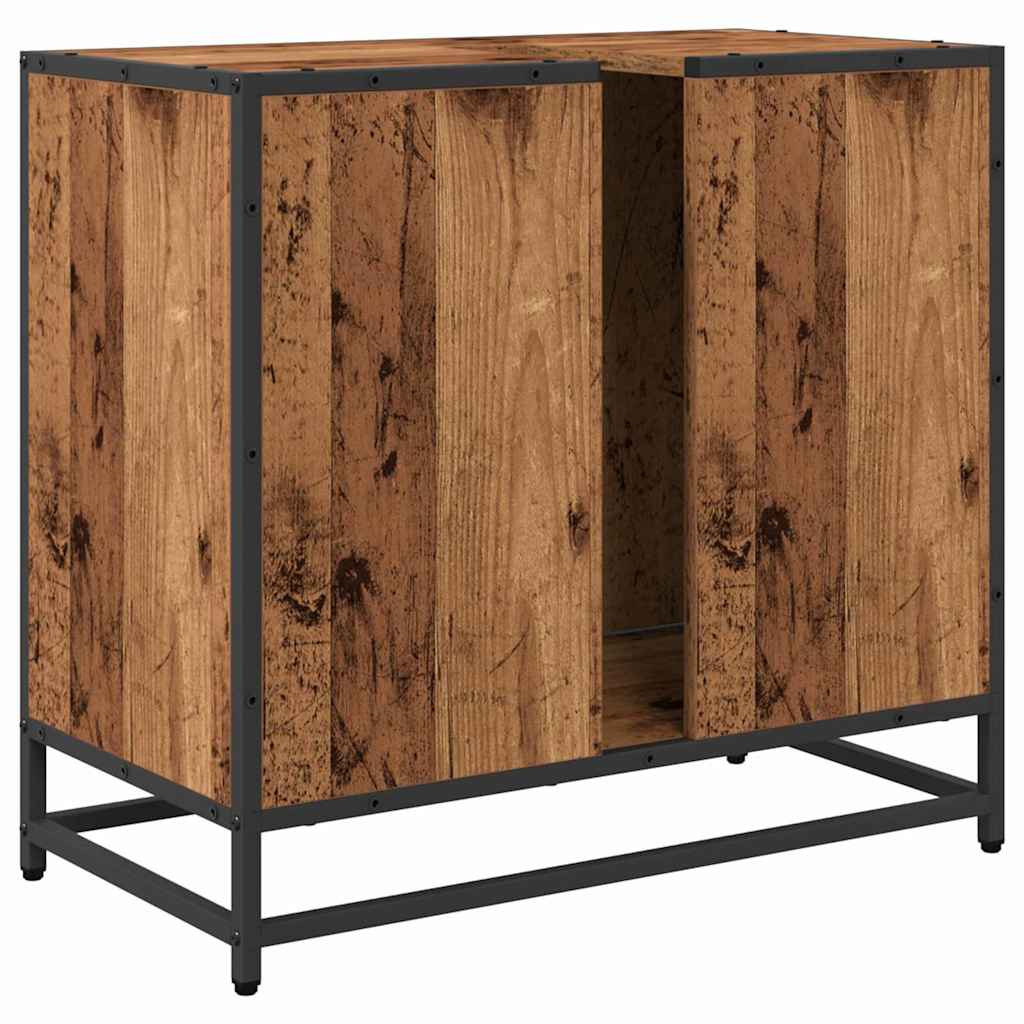 Badeværelsesskabsunder Gammelt træ 65 x 33 x 60 cm