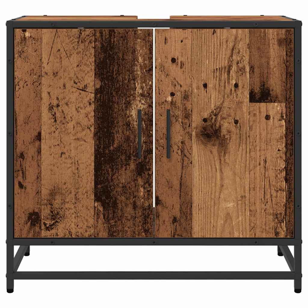 Badeværelsesskabsunder Gammelt træ 65 x 33 x 60 cm