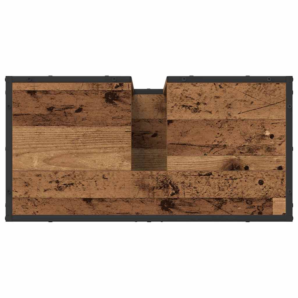 Badeværelsesskabsunder Gammelt træ 65 x 33 x 60 cm