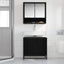 Badeværelsesskabsunder Sort eg 65 x 33 x 60 cm Konstrueret træ