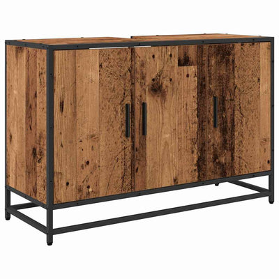 Badeværelsesskab Gammelt træ 90 x 33 x 60 cm Konstrueret træ
