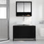 Badeværelsesskab Sort eg 90 x 33 x 60 cm Konstrueret træ