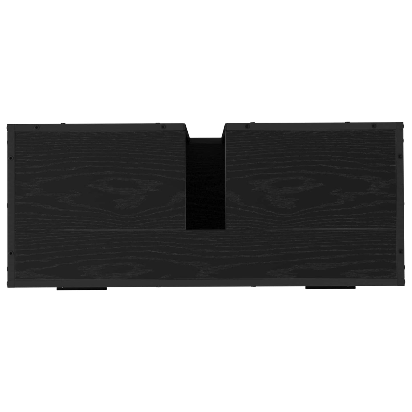 Badeværelsesskab Sort eg 80 x 33 x 60 cm Konstrueret træ