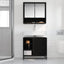 Badeværelsesskab Sort eg 65 x 33 x 60 cm Konstrueret træ