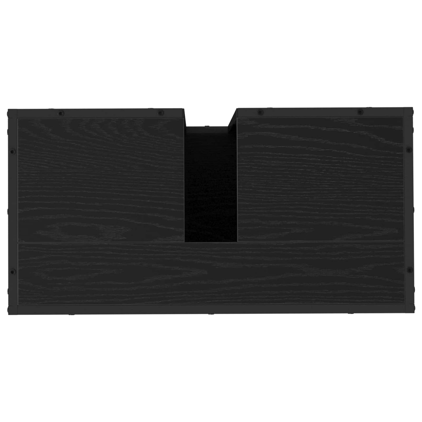 Badeværelsesskab Sort eg 65 x 33 x 60 cm Konstrueret træ