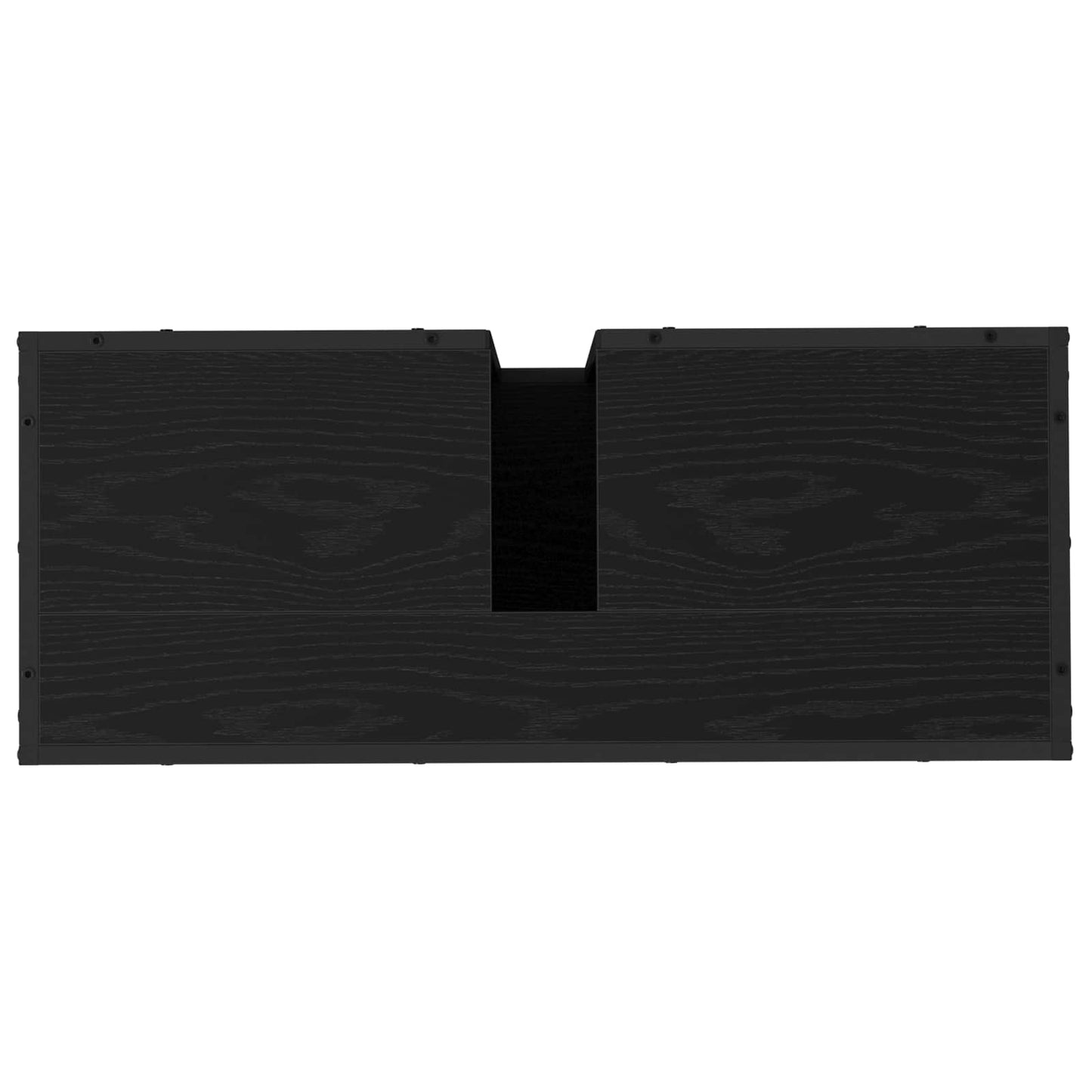 Badeværelsesskab Sort eg 80 x 33 x 60 cm Konstrueret træ