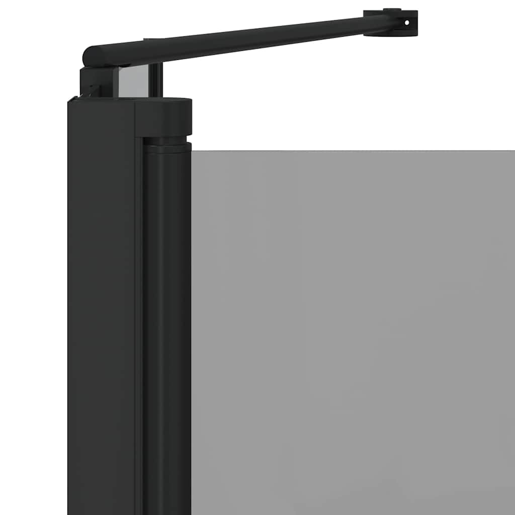 Bruser Indhegning Sort 120 x 68 x 130 cm ESG Glas og Aluminium