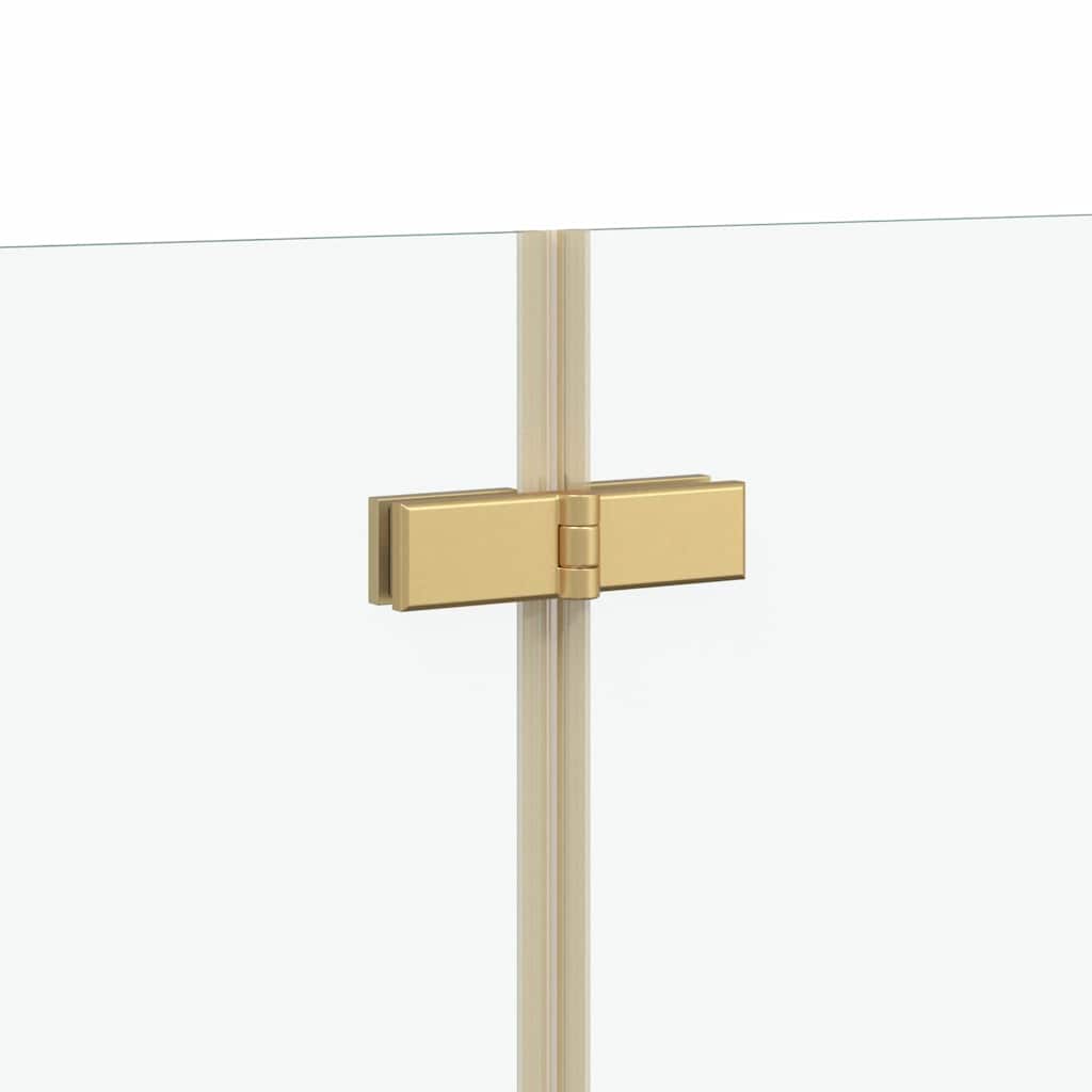 Bruser Indhegning Gennemsigtig og Guld 120 x 140 cm