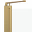 Bruser Indhegning Guld 120 x 68 x 130 cm ESG Glas og Aluminium