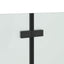 Bruser Indhegning Sort 120 x 68 x 130 cm ESG Glas og Aluminium