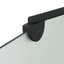 Bruser Indhegning Sort 120 x 68 x 130 cm ESG Glas og Aluminium