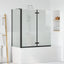 Bruser Indhegning Sort 120 x 68 x 130 cm ESG Glas og Aluminium