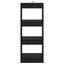 Bogskab Sort eg 37 x 30 x 103 cm Konstrueret træ