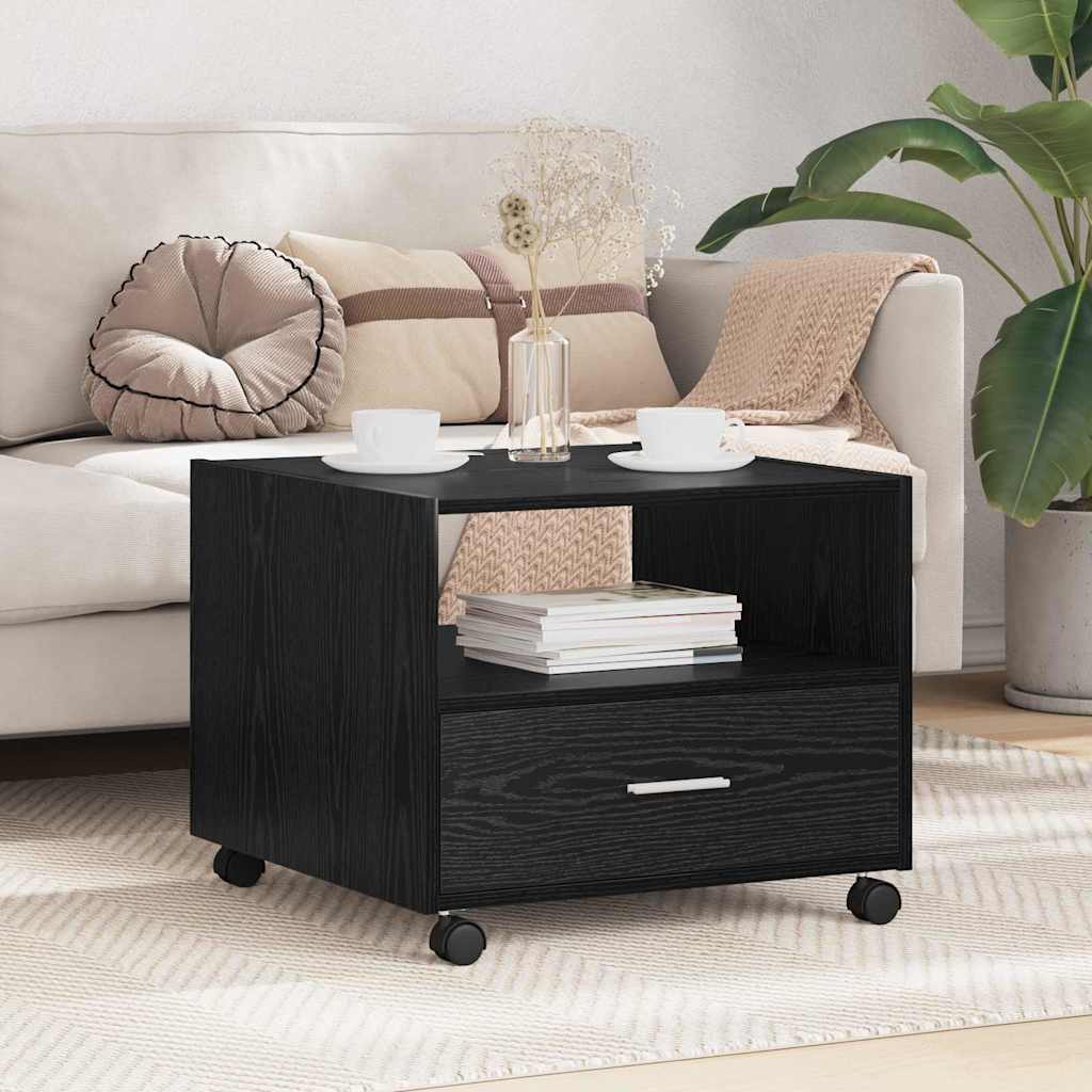 Sofabord Sort eg 55 x 55 x 45cm Konstrueret træ